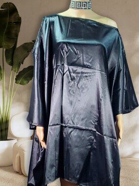 Black Irregular Boho Loose Dress (One Size)